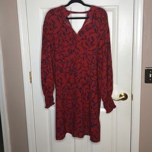 NWT Eloquii Red floral dress long sleeve 18/20